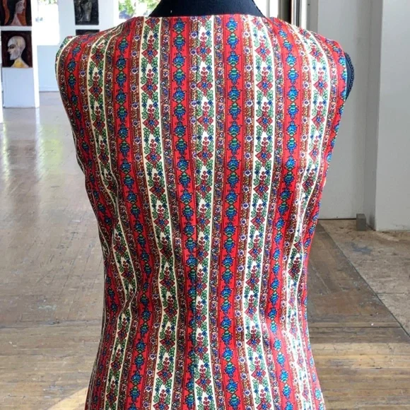 70s handcrafted polyester maxi dress - Picture 14 of 14